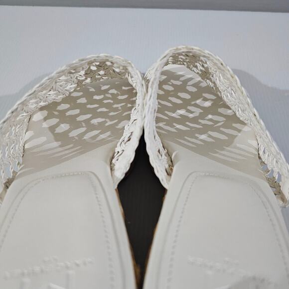 NEW Marc Fisher LTD Hollis Wedge Size 10 Platform Espadrille Sandal White Raffia - Picture 9 of 12